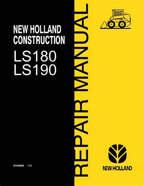 new holland skid steer shop manual|new holland ls180 manual.